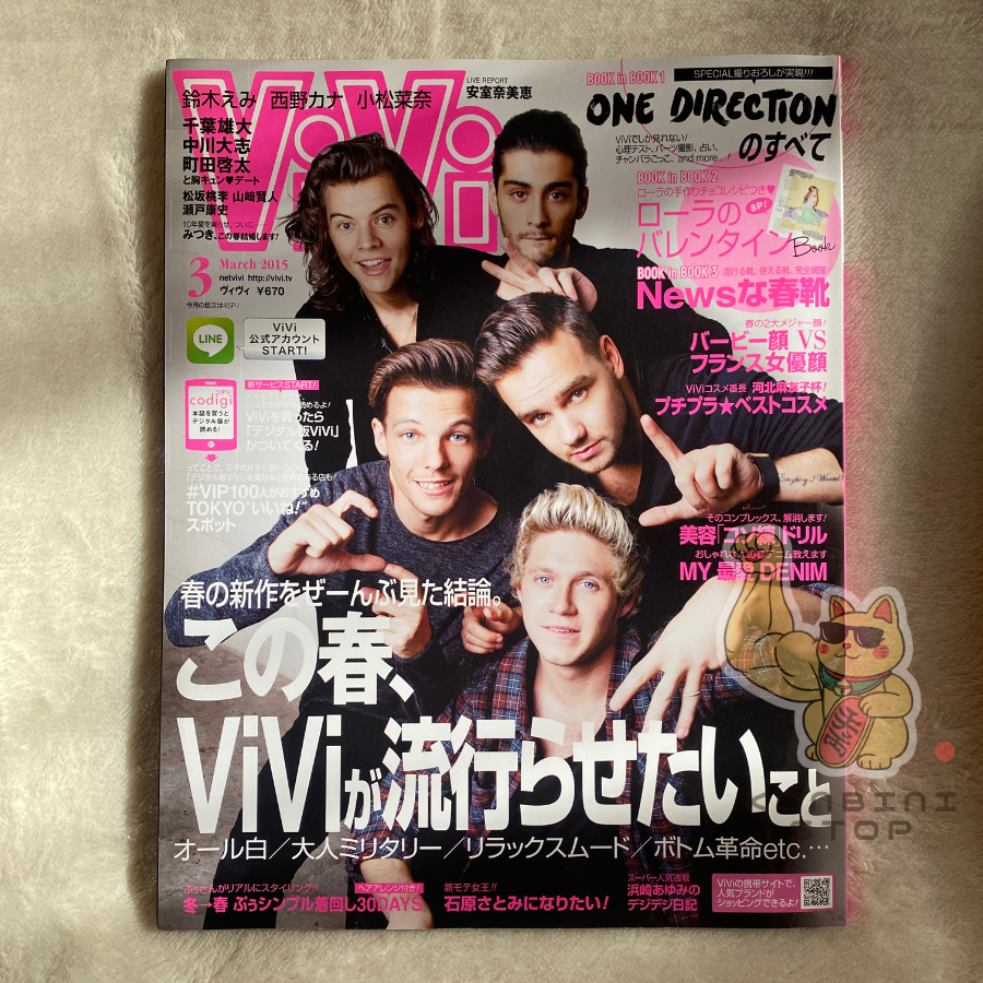 RARE Vivi Magazine Japan One Direction Liam Payne - Harry