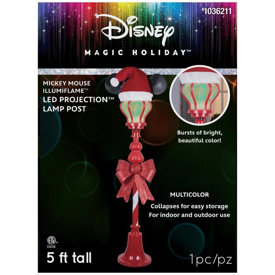 Gemmy Disney/Pixar 5' Mickey Mouse Lamp Post w/Multicolor LED Lights #1036211
