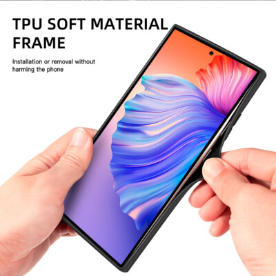 For Samsung Galaxy Note20 Ultra Note10 Slim PU Leather Soft Bumper Magnetic Case