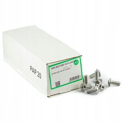 10x M6x12mm Ulf Inox A2 Countersunk Bolt Iso 7380-2 Hex Socket Screw