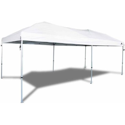 Instant Pop Up Canopy 20' X 10' Straight Leg Steel Frame Outdoor Roof-Top Tent