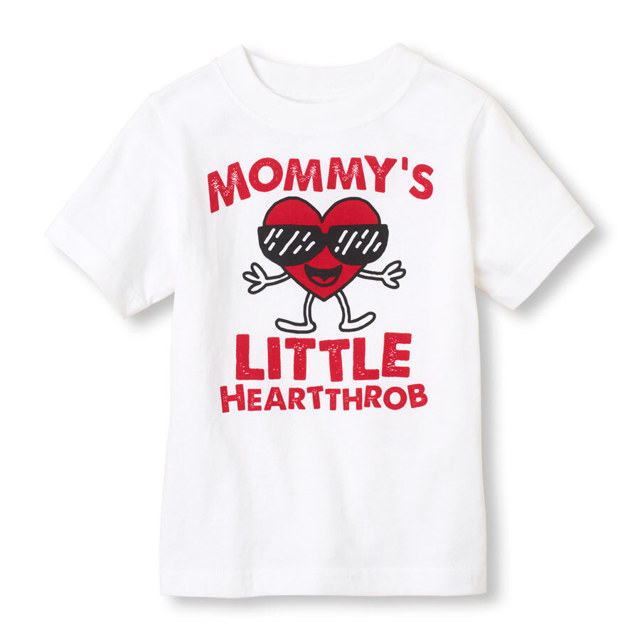 

ФУТБОЛКА THE CHILDRENS PLACE BABY GIRL MOMMYS VALENTINE 6-9M ДЕНЬ СВЯТОГО ВАЛЕНТИНА, Pink/red multicolor
