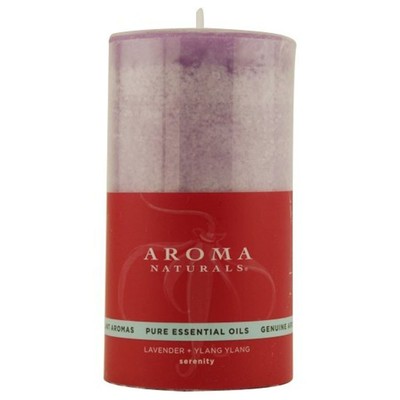 Aroma Naturals Pillar Candle Serenity Purple 1 контейнер