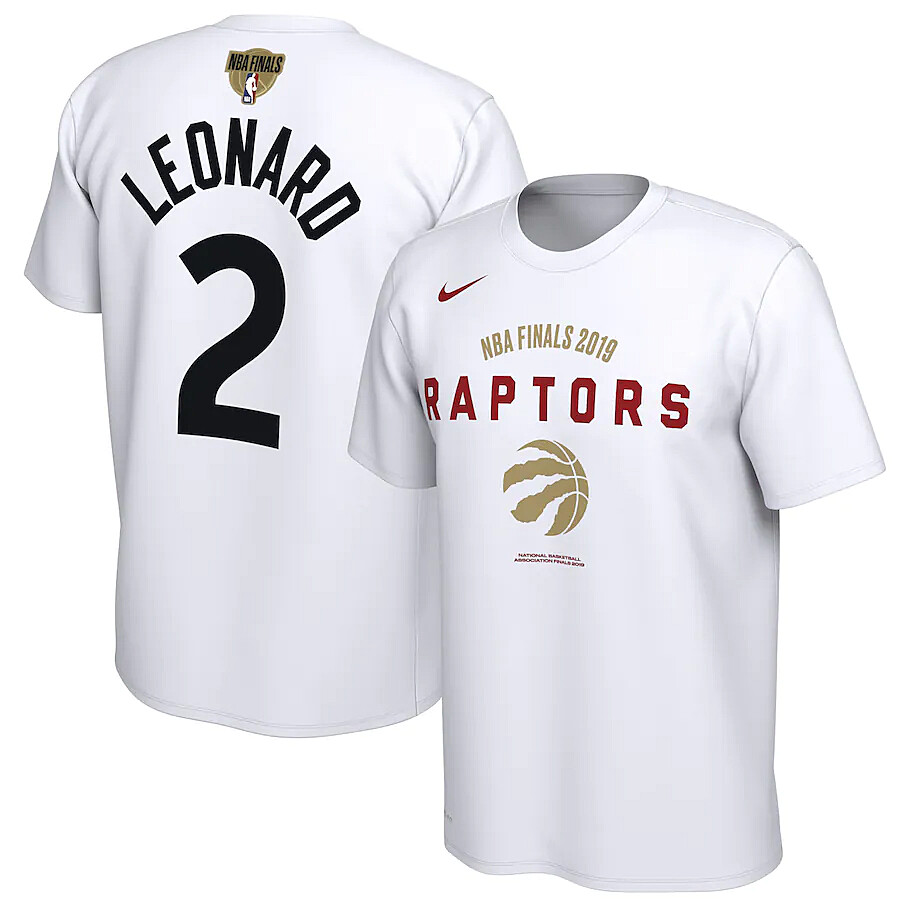 Kawhi Leonard Toronto Raptors Nike 2019 NBA Finals Name & Number T