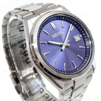 Pre-owned Seiko Selection Sbtm349 Men Watch Japan Blue Dial Solar Atomic Radio Sapphire