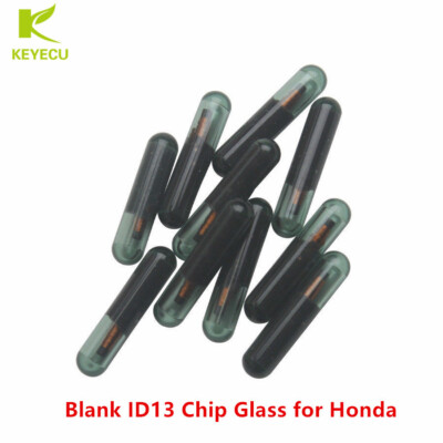 10X Blank Key Chip Blank ID13 Chip Glass Transponder Chip for Honda/Acura/Jaguar