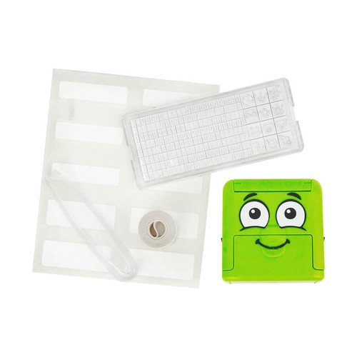 Marky DIY Naming Textile Stamp Green Washable Labels