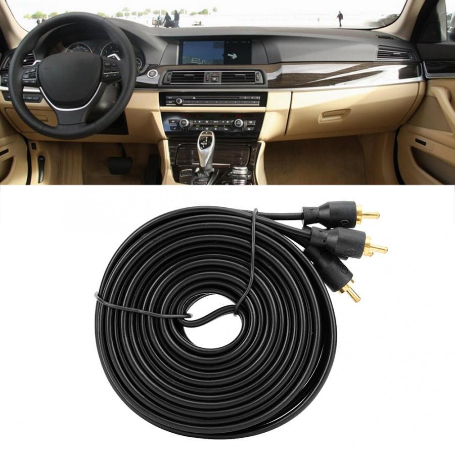 16.4' FT RCA Cable Audiopipe Stereo Interconnect Car Audio Home Cables 2 Channel