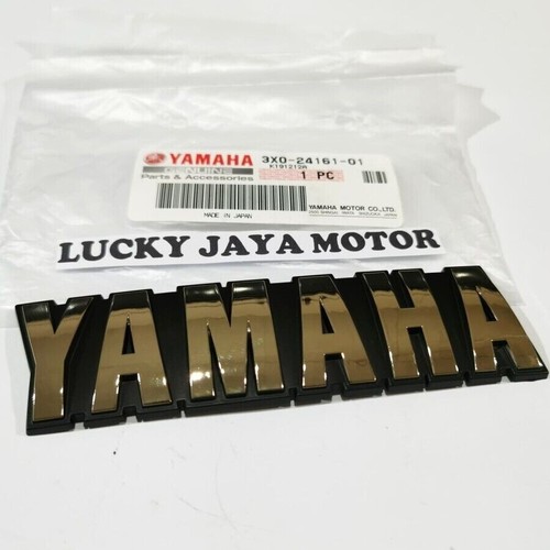Genuine Parts Yamaha OLD RXKing RXK RX135 Badge Emblem Logo GOLD 3X0-24161-01