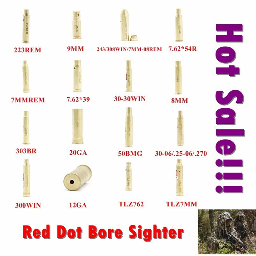 Red Dot Laser borsight Cartridge BORE SIGHTER Thread Arrow Laser