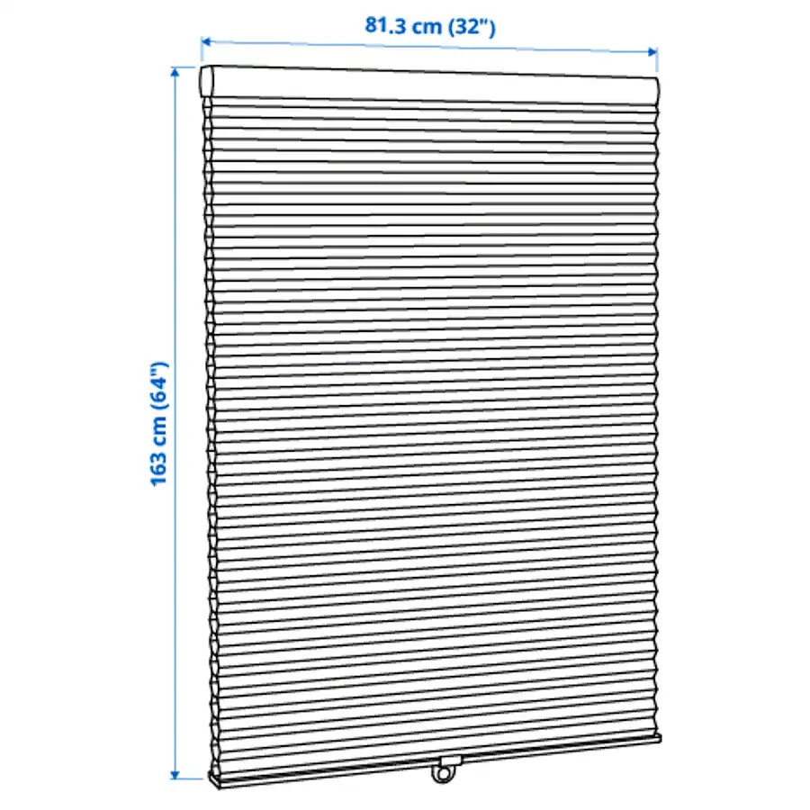 IKEA HOPPVALS CORDLESS CELLULAR SHADE BLIND 32x64 WHITE WINDOW BLINDS 904.314.01