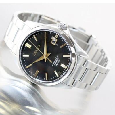 Pre-owned Seiko Szsb014 Black X Gold Automatic Mechanical Classic Line Men Watch Japan