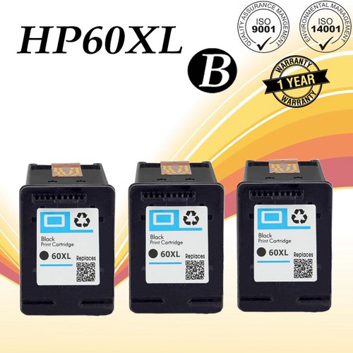 3PK Black 60XL Ink Cartridge For HP Deskjet F4275 F4280 ...