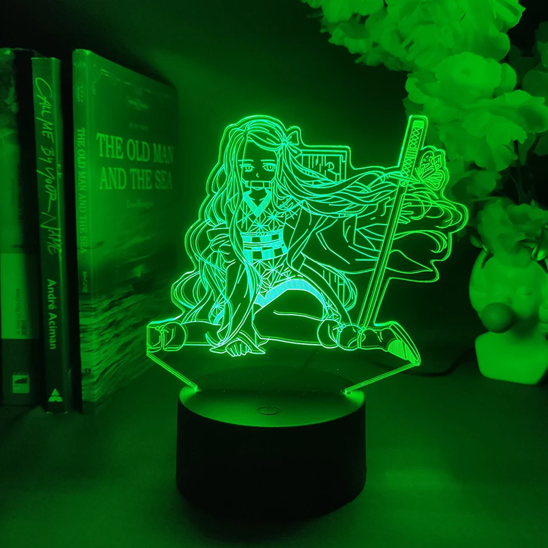 Nezuko Kamado 3D Illusion Nightlight - Perfect Anime Gift for Kids