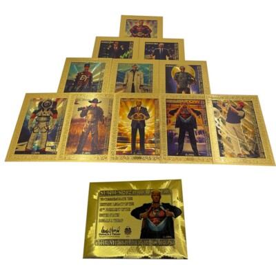 11pc 2024 DONALD TRUMP President Gold Cards With Golden Envelope Trading Cards