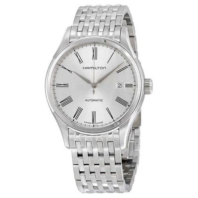 Мужские часы Hamilton Valiant с автоматическим серебряным циферблатом H39515154