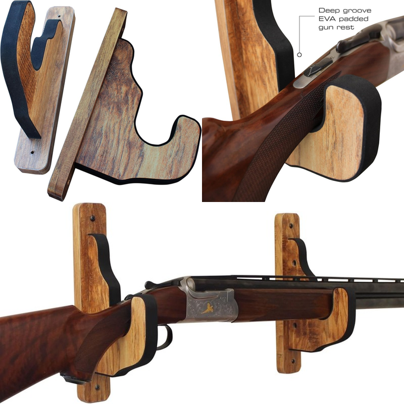 Rifle Shotgun Gun Rack Wall Mount Shotgun Hooks Holder Single Gun Display Hanger
