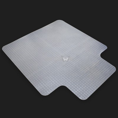 48" x 36" Home Office Chair Mat  PVC Floor Studded Back with Lip For Pile Carpet