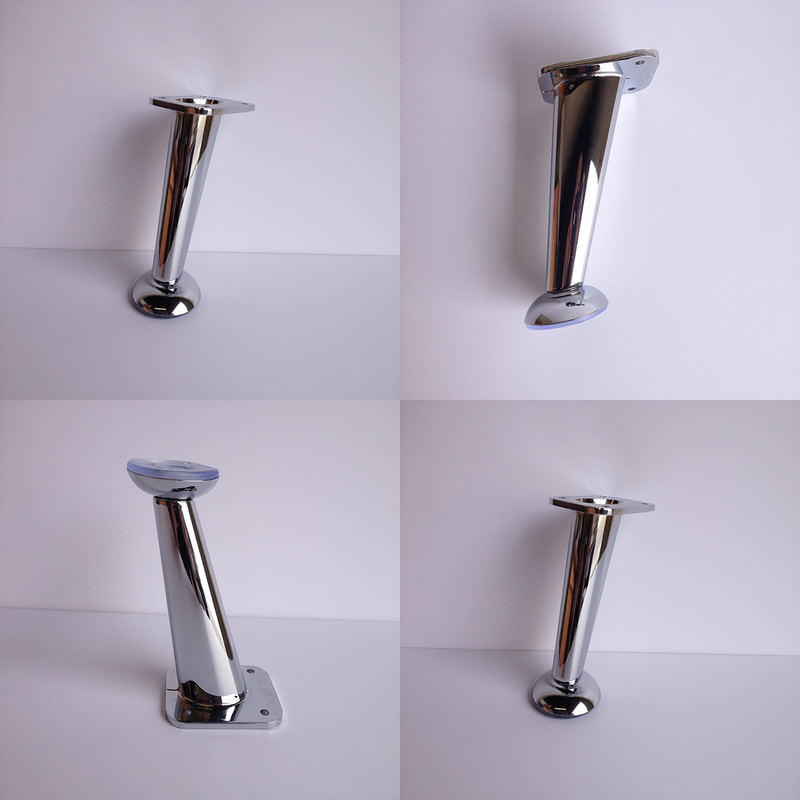 5" Slanted Modern Furniture Sofa/Table/Chair Legs Die-Cast M