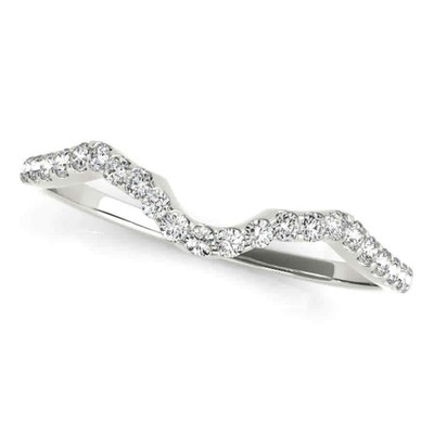 Pre-owned Maulijewels 14k Solid White Gold Halo Diamond Engagement Bridal Ring Set With