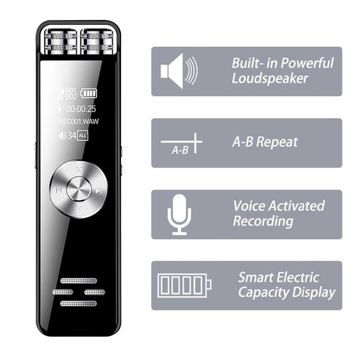 New Digital Voice Activated Recorder Audio Recording Device 