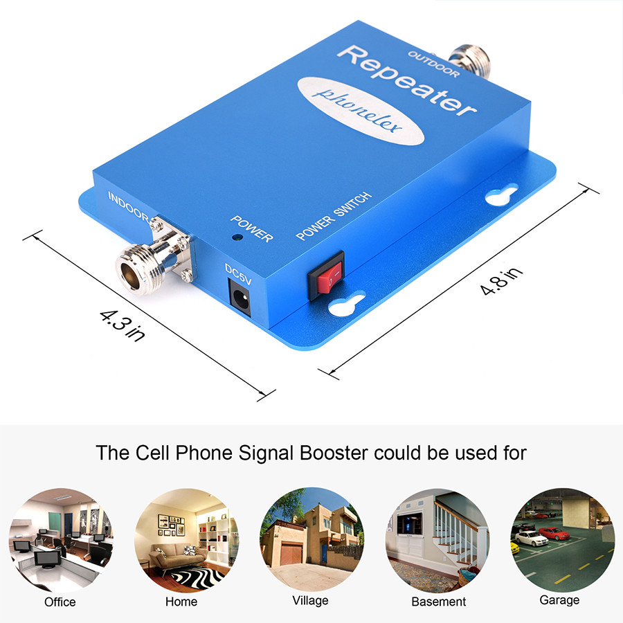 850MHz Verizon Cell Phone Signal Booster AT&T Amplifier 3G Repeater Antenna Kit