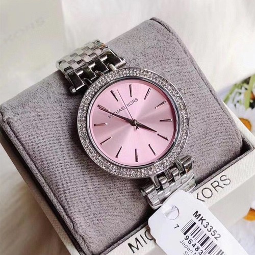MICHAEL KORS SIDNEYウオッチ　ピンク Michael Kors Sidney Multifunction White Dial Pink Silicone