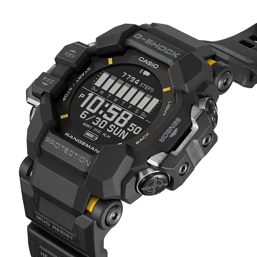 Pre-owned Casio G-shock Rangeman Gpr-h1000-1jr Master Of Bluetooth Gps Men Watch Japan