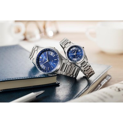 Pre-owned Citizen Exceed Men's Eco Drive Radio Clock Direct Flight Watch Cb1110-61l