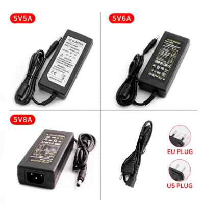 AC DC 5V 6V 8V 9V 10V 12V 13V 14V 15V 24V Power Supply Adapter 1A 2A 3A 5A 6A 8A