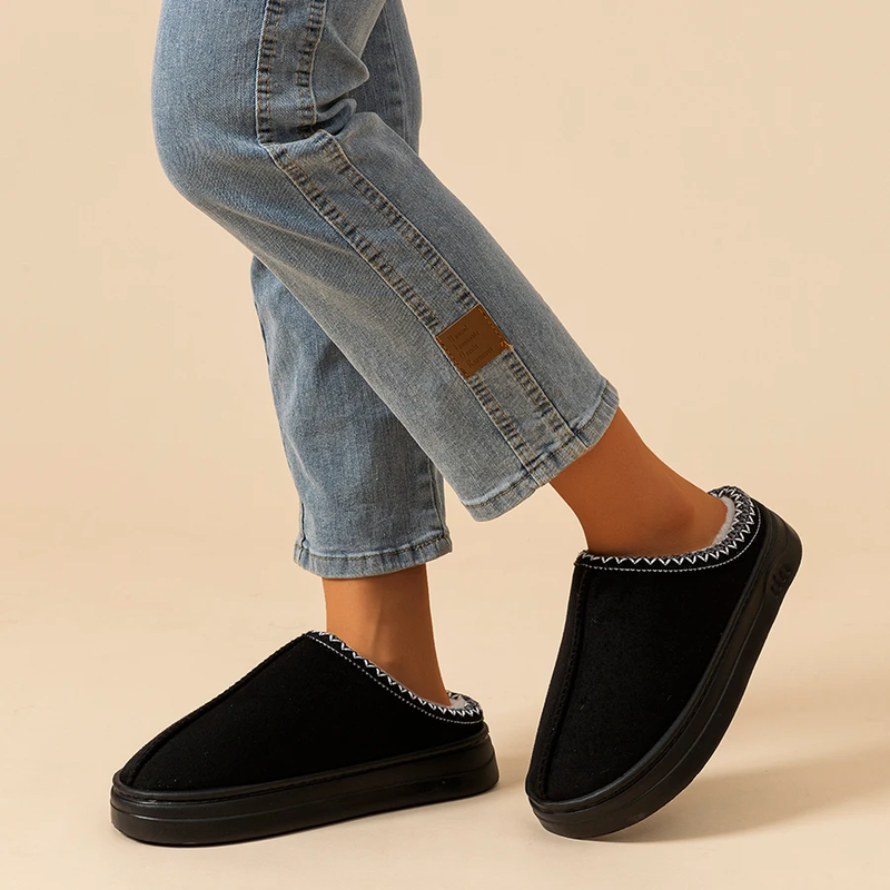 Cozy Winter Slippers for Men & Women - Soft Indoor Cotton Fur Boots