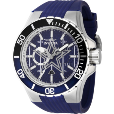Invicta NFL Dallas Cowboys GMT Quartz Blue Dial Men's Watch 45398