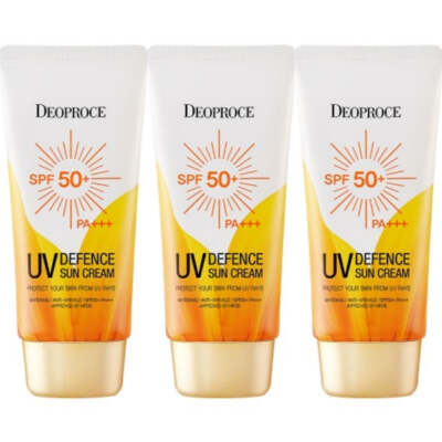 Deoproce UV Defence Sun Cream SPF50+ PA+++ 50ml*3Pcs - FREE SHIPPING