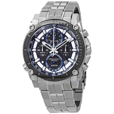 Мужские часы Bulova Precisionist с хронографом из нержавеющей стали 98B316