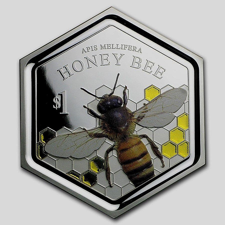 New Zealand - 2016 - 1 OZ Silver Proof Coin- Honey Bee Coin!! Scarce | eBay
