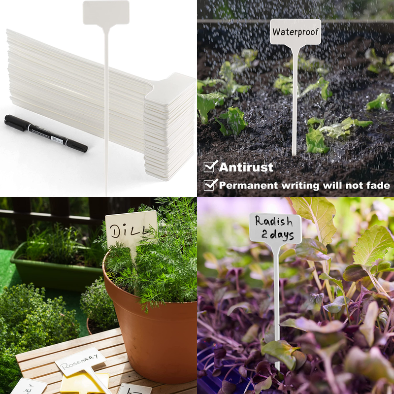Waterproof, Outdoor Large Plant Id Tags Tall Plant Labels,