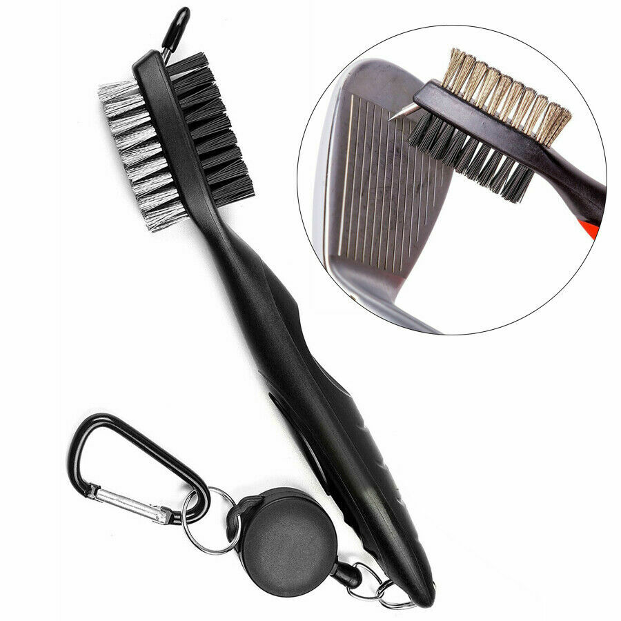 Brush And Club Groove Cleaner - Easily Attaches To Golf Bag Black Us