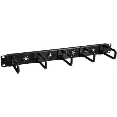 StarTech.com 1U 19'' Cable Management Organizer - D Ring Hook Network/Server