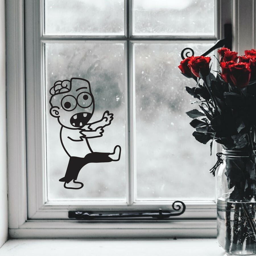 Halloween Sticker Zombie Window Decal Spooky Kids Party Decorations