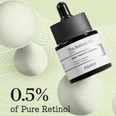 COSRX The Retinol 0.5 Oil, Firming,  Kbeauty, Korean Cosmetics, sample