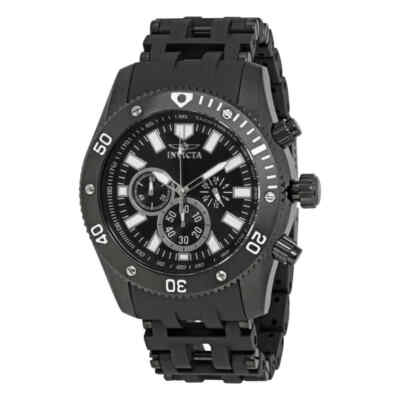 Мужские часы с хронографом Invicta Sea Spider с черным циферблатом 14862