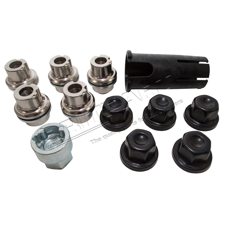 LAND ROVER DEFENDER, DISCOVERY 1 & RRC BLACK ALLOY WHEEL LOCKING WHEEL