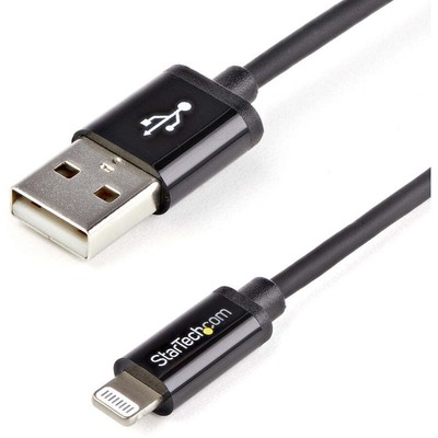 StarTech.com 2m (6ft) Long Black Apple�&reg; 8-pin Lightning Connector to USB