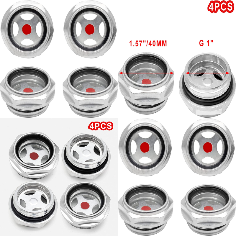 Oil Sight Glass 1 Inch Npt Oil Liquid Level Gauge Male 4pcs