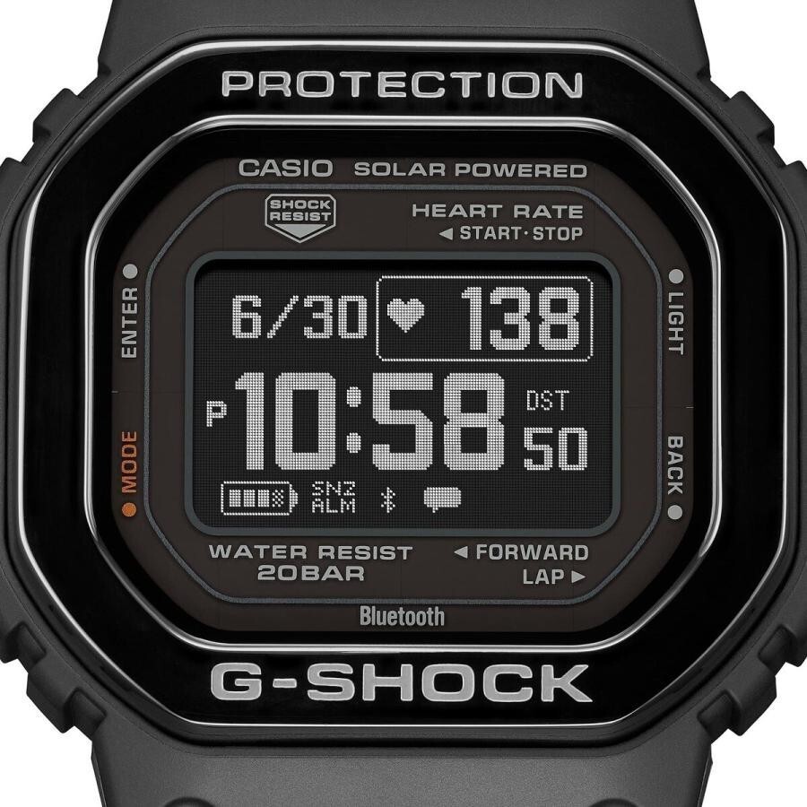 Pre-owned Casio G-shock Dw-h5600mb-1jr G-squad Gps Solar Usb Charging Watch Bluetooth .