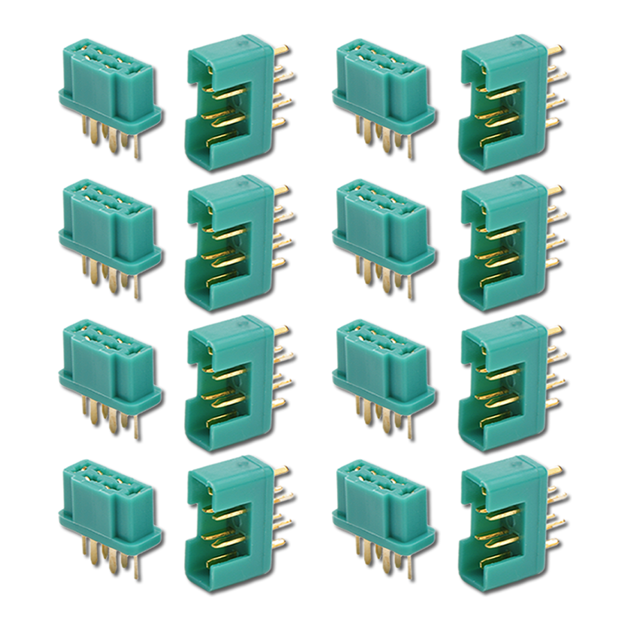 MPX Stecker Buchse 8 Paar Hochstromstecker Multiplex Style 6 Pin Polig 35A RC