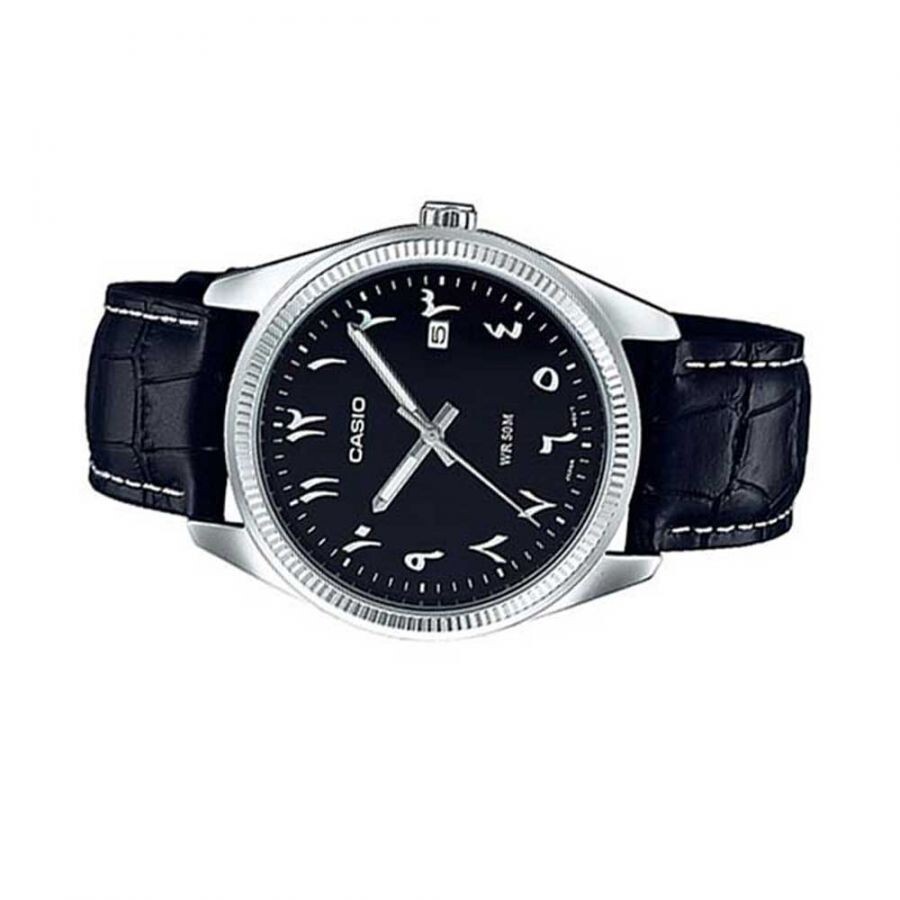 Pre-owned Casio Ltp-1302l-1b3vdf Arabic Numbers Dial Watch For Women