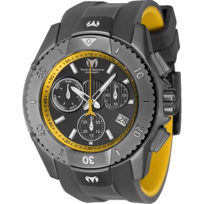 Мужские часы Technomarine UF6 с хронографом, кварцевым циферблатом из оружейного металла, TM-621034