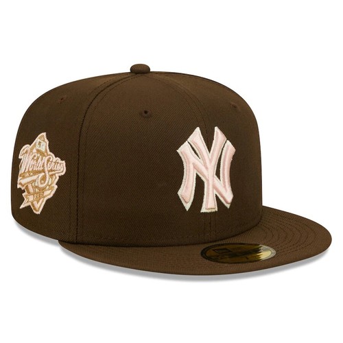new era × briwn Yankees stripe cap 7 3/8 new york yankees new era 59fifty fitted hat 7 3/8 off white