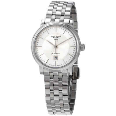 Женские часы Tissot Carson с автоматическим серебристым циферблатом T122.207.11.031.00